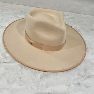 Lack of color ivory rancher hat